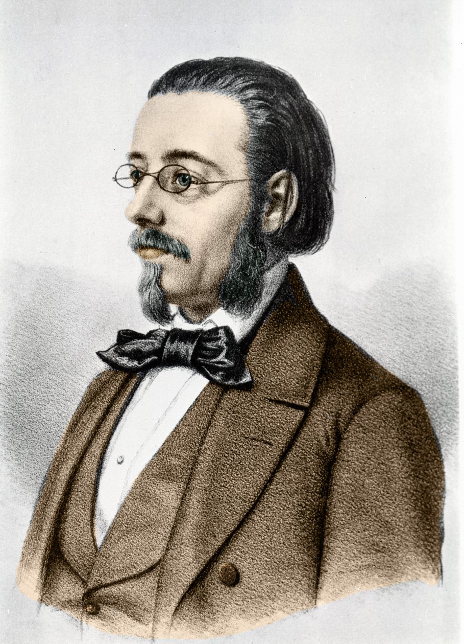Bedrich Smetana (1824-1884) cseh zeneszerző és zongoraművész portréja. alkotó: Unknown artist