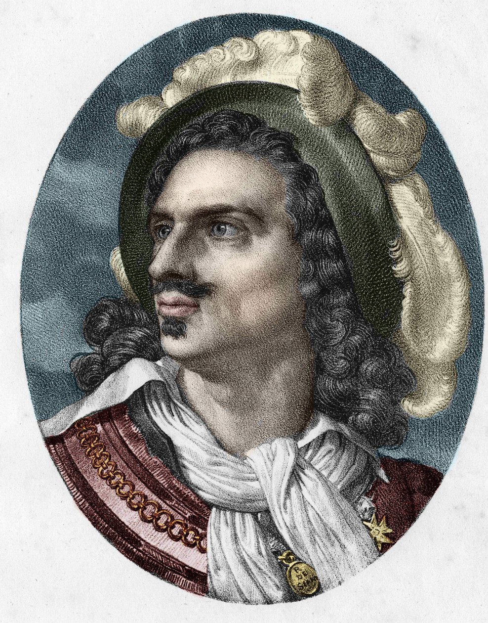 Claude Forbin lovag portréja, majd Forbin grófja, más néven Forbin - Gardanne. francia szárnyvezető (1656-1733). alkotó: Unknown artist