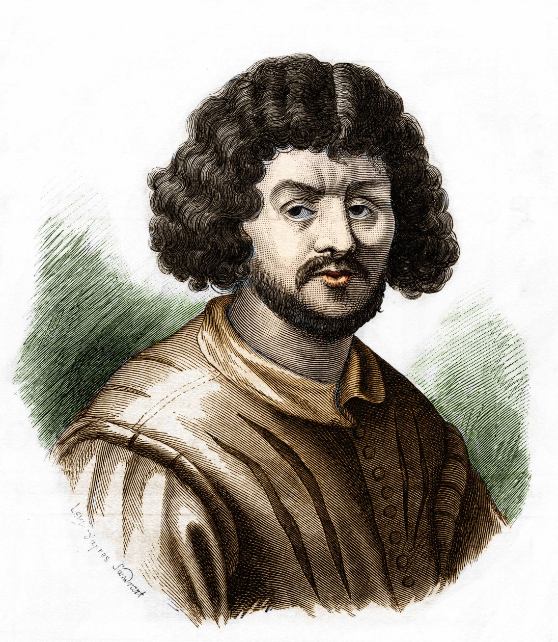 Claude Gellee, Lorrain (1600-1682) francia festő portréja. alkotó: Unknown artist