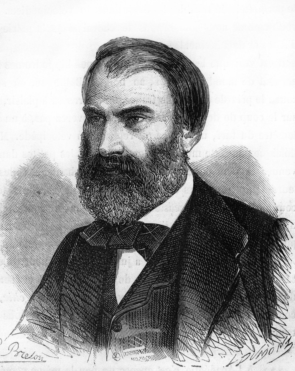 Eugene Pelletan portréja. francia politikus (1813-1884). alkotó: Unknown artist