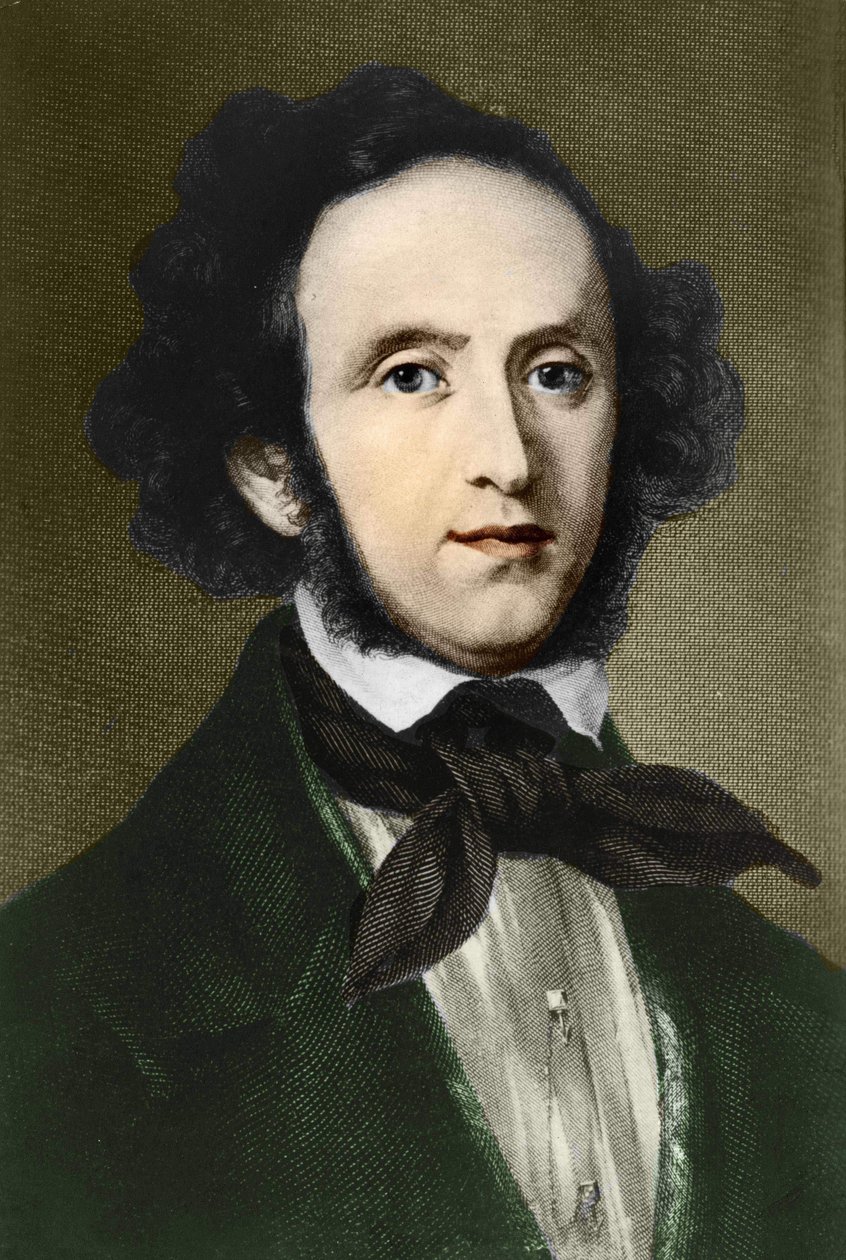 Felix Mendelssohn - Bartholdy portréja. német zeneszerző (1809-1847). alkotó: Unknown artist