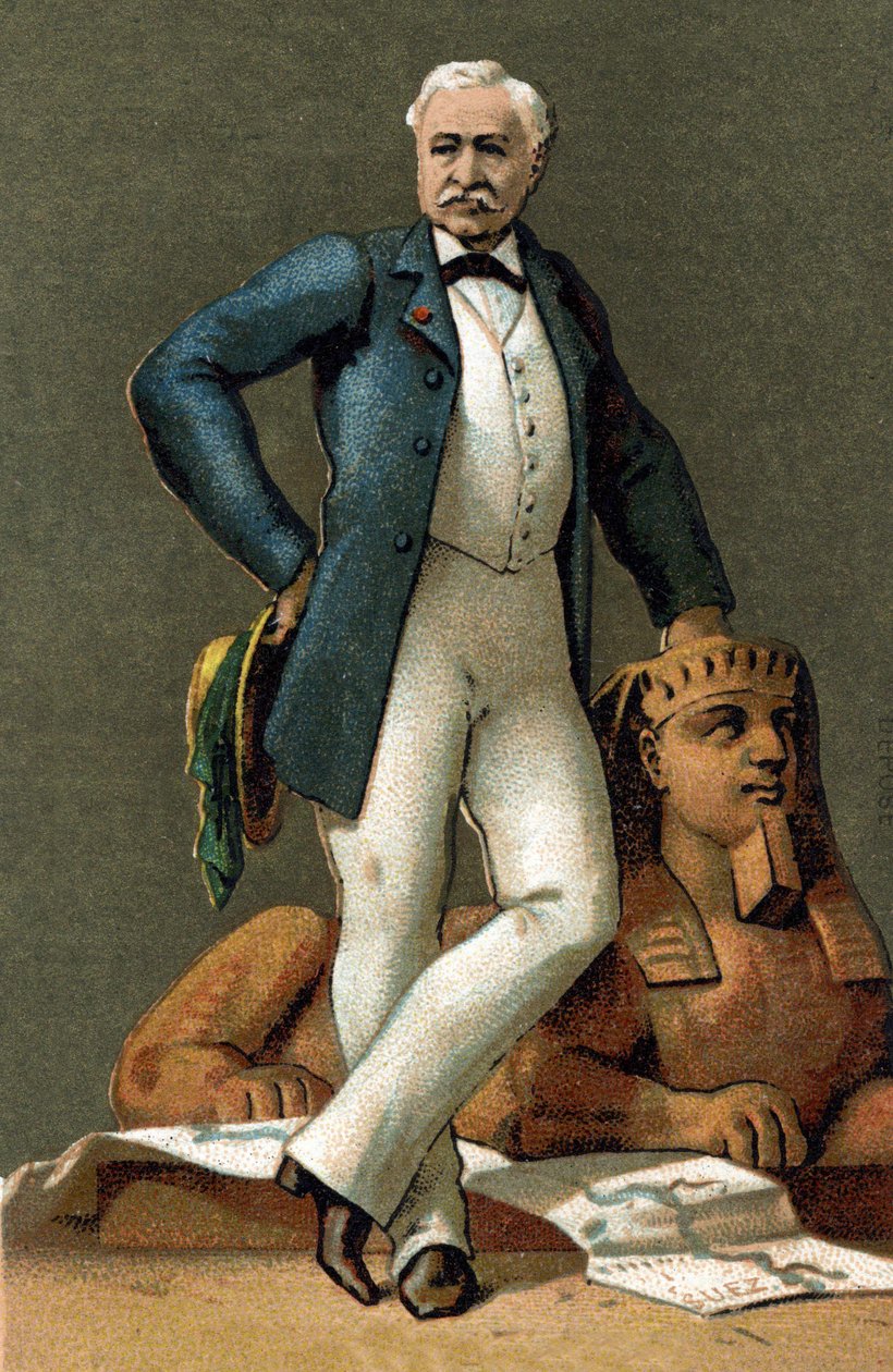 Ferdinand de Lesseps (1805-1894) francia diplomata és adminisztrátor portréja 1885-ben. alkotó: Unknown artist