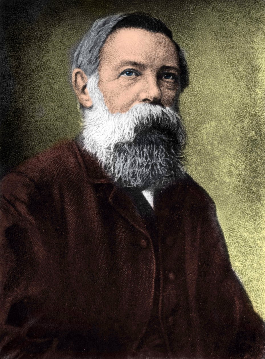 Friedrich Engels (1820-1895) német szocialista teoretikus és politikus portréja. alkotó: Unknown artist