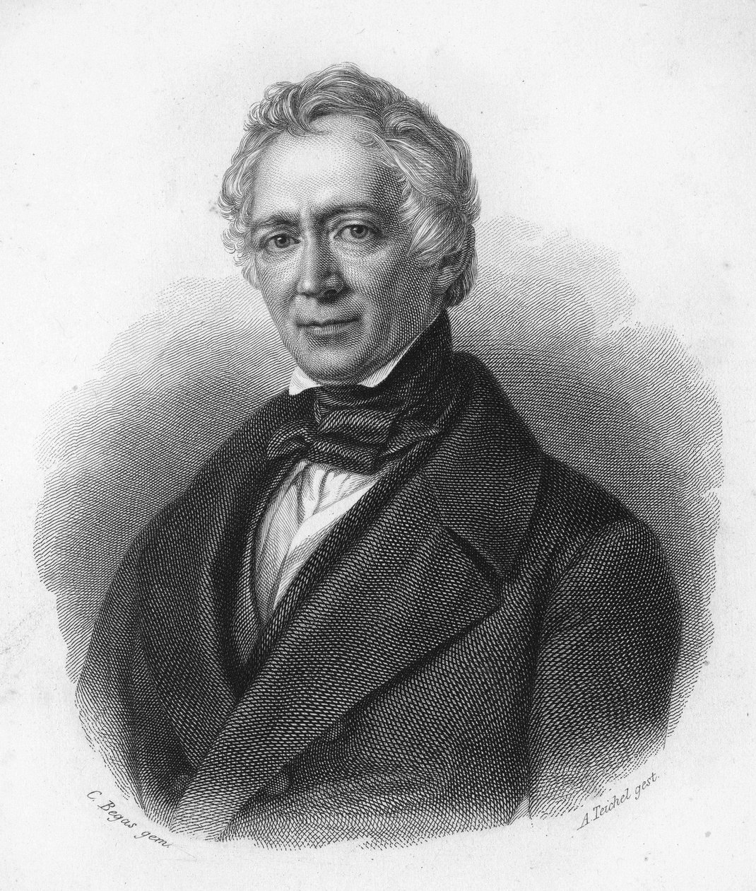 Friedrich von Raumer portréja. századi német történész. alkotó: Unknown artist