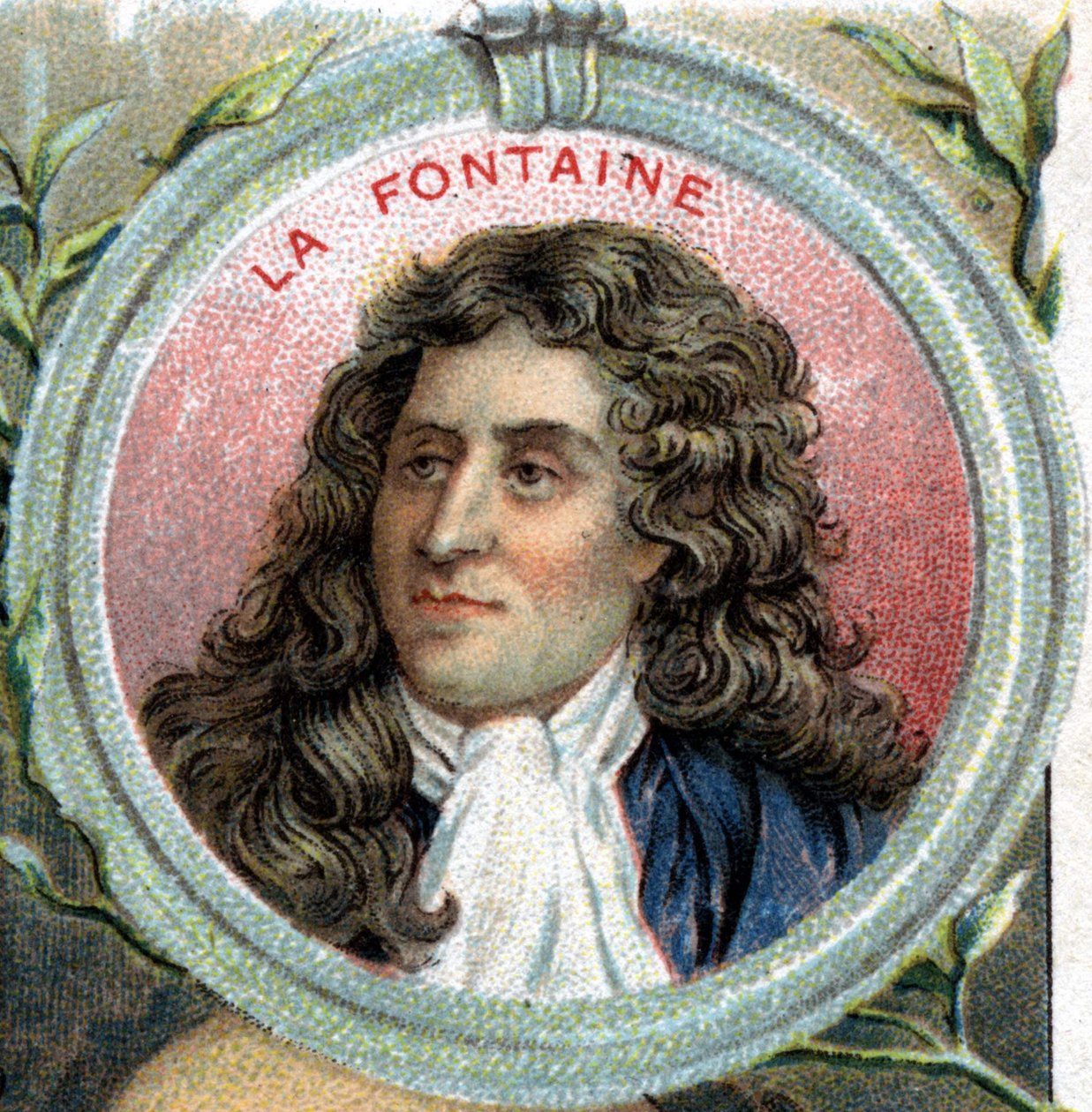 Jean de La Fontaine portréja. francia író (1621 1695). alkotó: Unknown artist