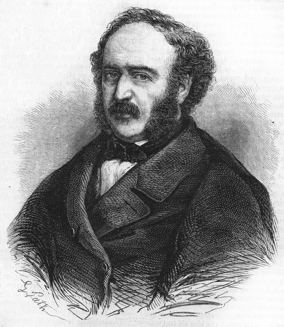 Jules Simon (1814-1896) francia politikus portréja. alkotó: Unknown artist