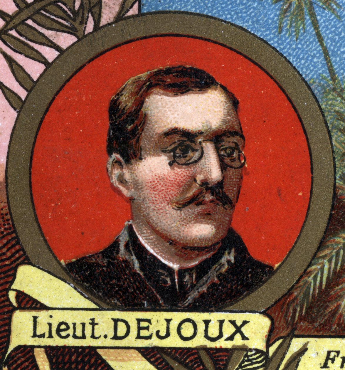 LITTER DEJOUX portréja, aki egy madagaszkári földrajzi küldetésért felelős 1897-ben. alkotó: Unknown artist