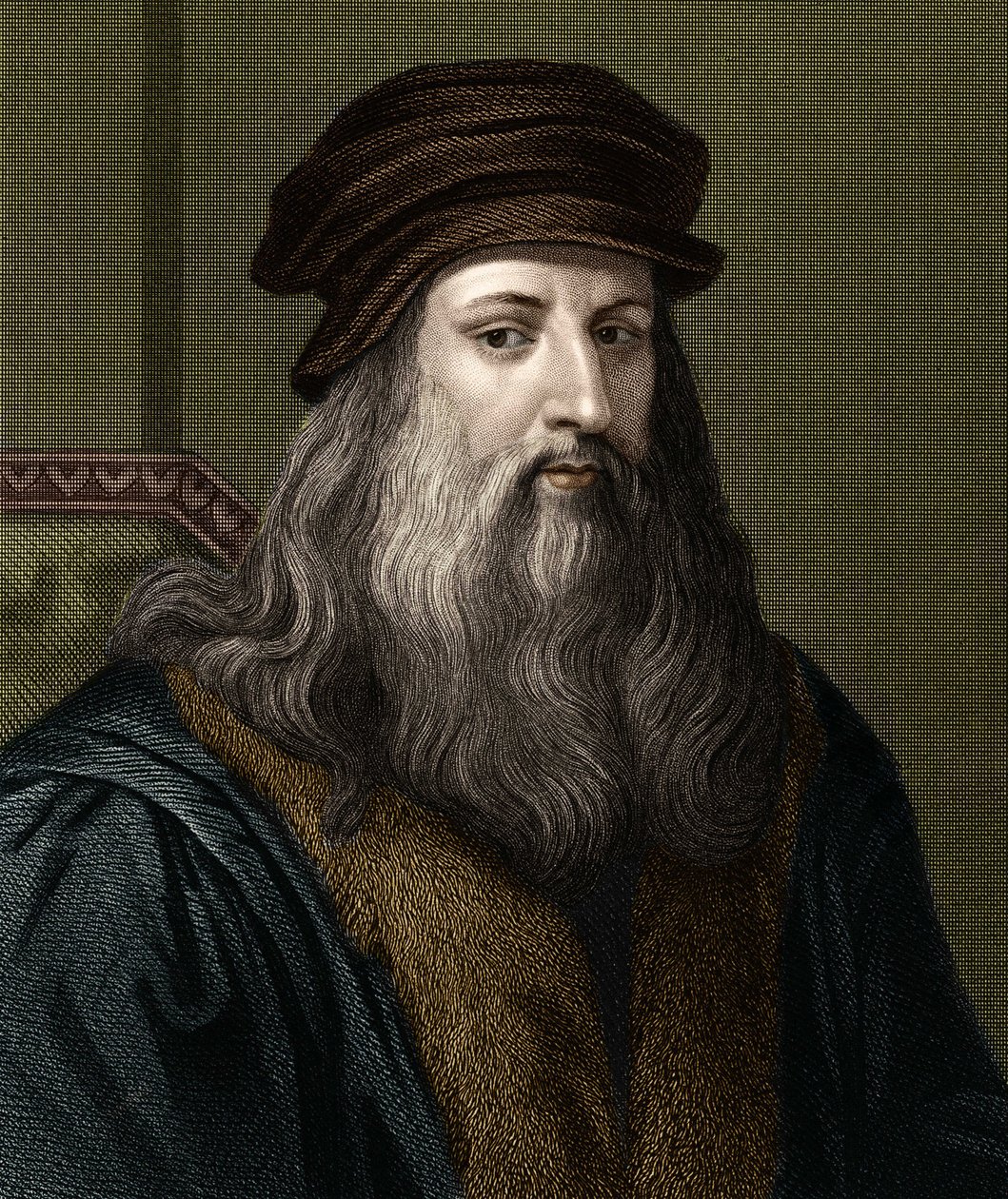 Leonard de Vinci (1452-1519) (Leonardo da Vinci) olasz festő portréja. alkotó: Unknown artist