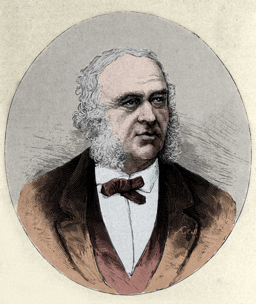 Paul Broca (1824-1880) francia sebész és antropológus portréja. alkotó: Unknown artist