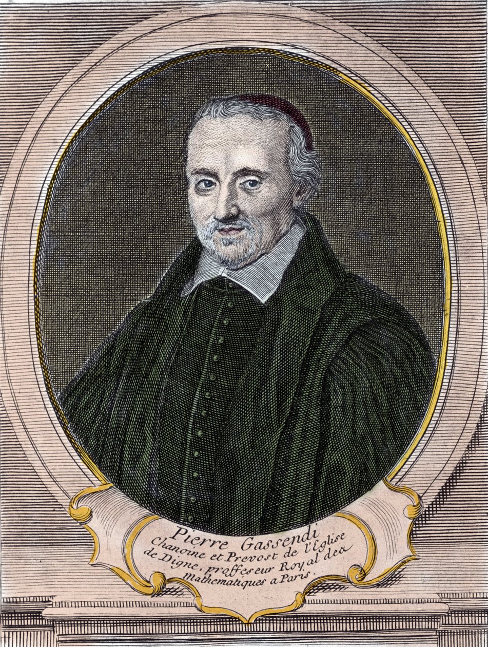 Pierre Gassendi (1592-1655) francia filozófus, csillagász, matematikus és fizikus portréja. alkotó: Unknown artist