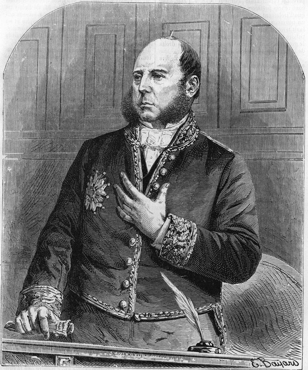 Pierre Jules Baroche portréja a törvényhozásban 1861-ben. Francia politikus (1802-1870). alkotó: Unknown artist