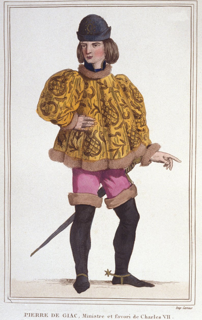 Pierre de Giac portréja, VII. Károly pénzügyminiszter és felügyelő kedvence. Metszet 1830-ból alkotó: Unknown artist