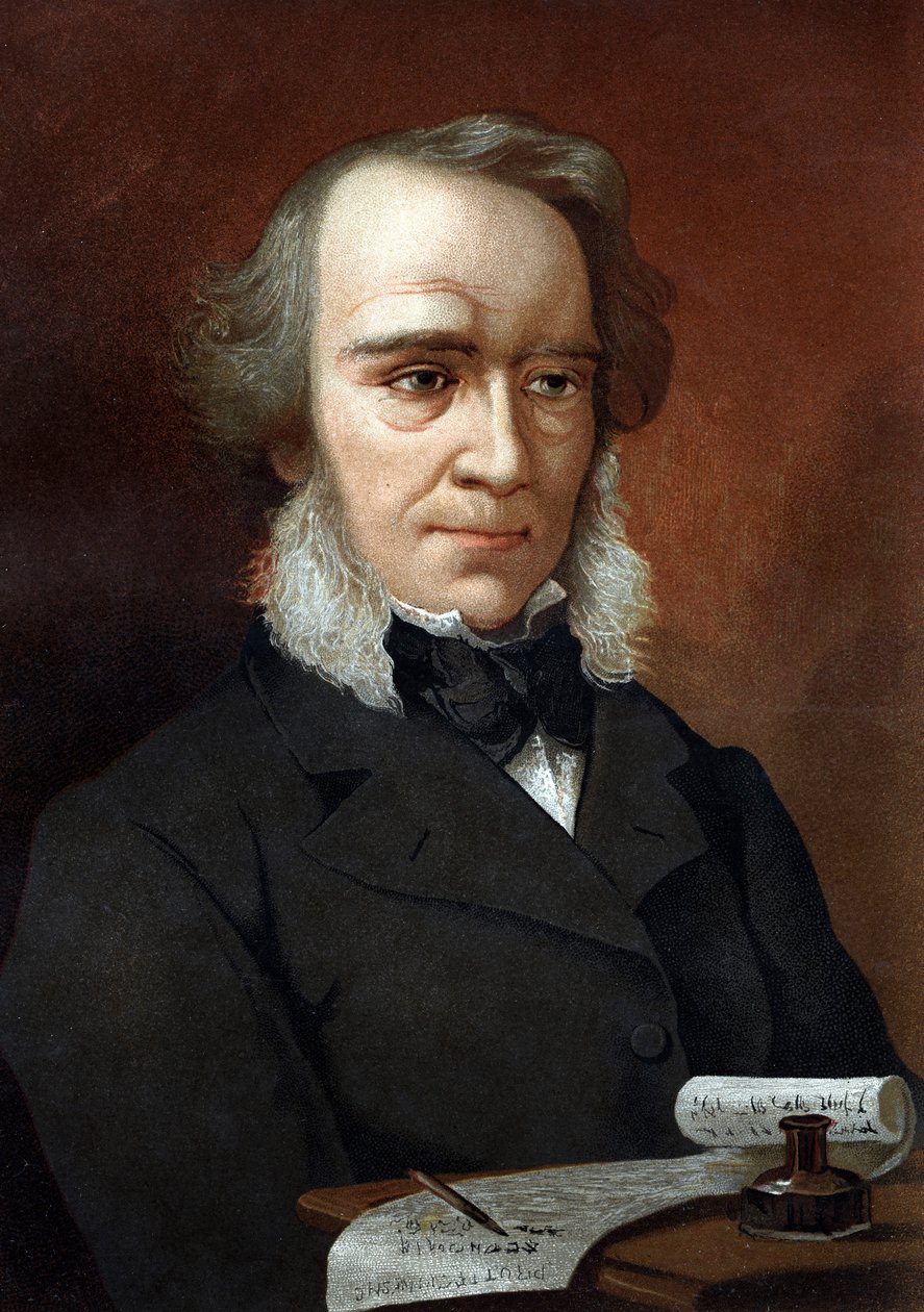 Richard Cobden portréja. brit közgazdász és politikus (1804-1865).Louis Figuier „Tudomány és emberei” nyomán Barcelona 1881 alkotó: Unknown artist
