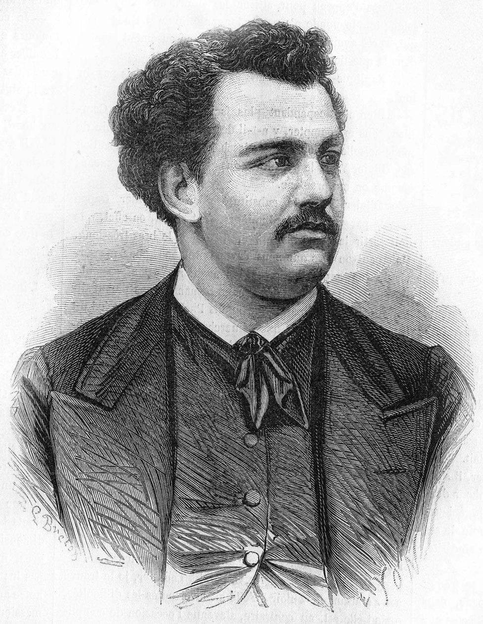 Victor Noir (1848-1870) francia újságíró portréja. alkotó: Unknown artist