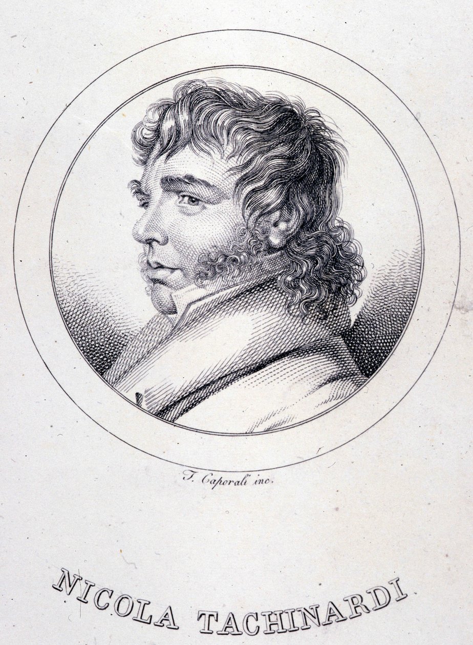 Tachinardi (Nicola Tacchinardi) olasz tenor portréja (Livorno alkotó: Unknown artist