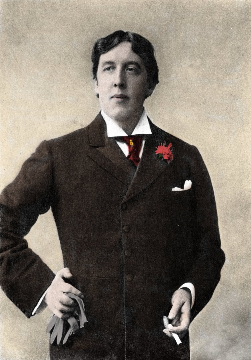 Oscar Wilde író portréja. 19. századi fénykép alkotó: Unknown artist