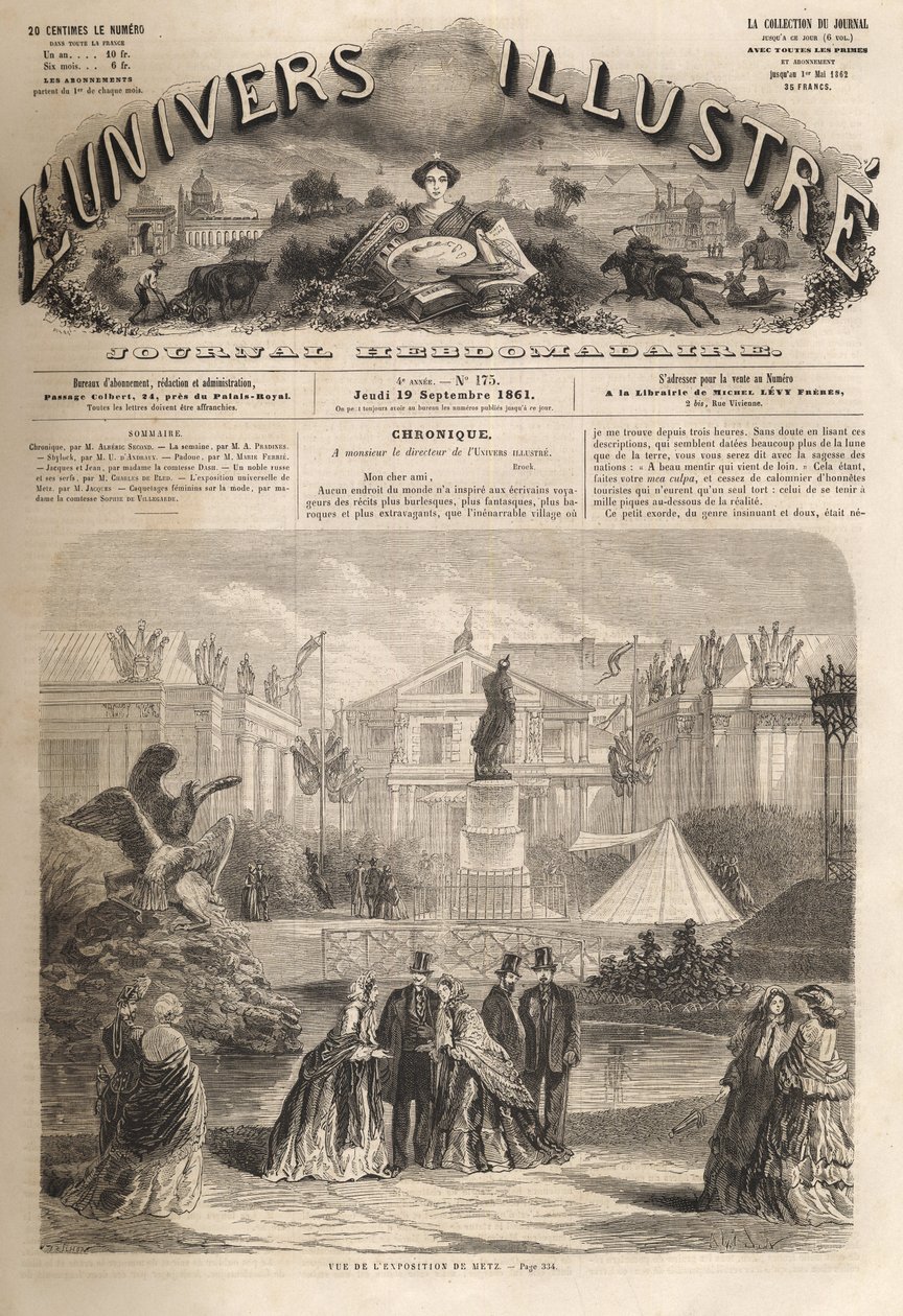 az 1861-es metzi nemzetközi kiállítás – a metzi világkiállítás – az 1861-es világhírű alkotó: Unknown artist