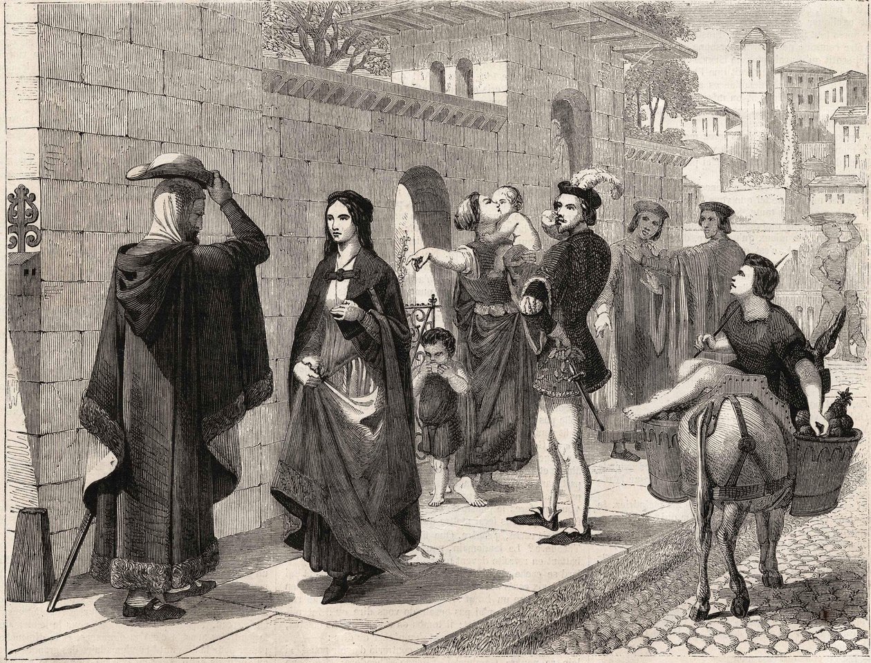 Laure első találkozása (Laura de Noves alkotó: Unknown artist