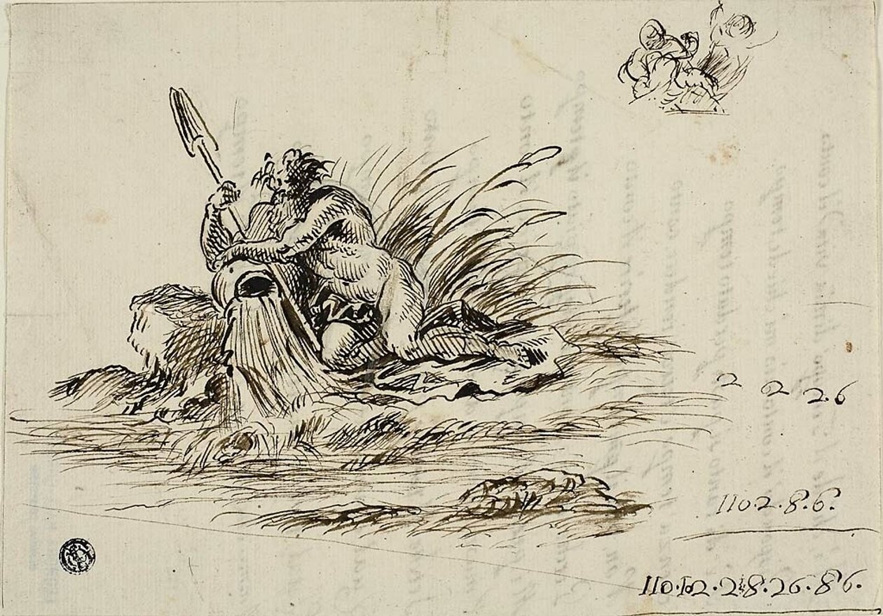 Recto: Rinaldi Santi szonettje. alkotó: Unknown Florentine