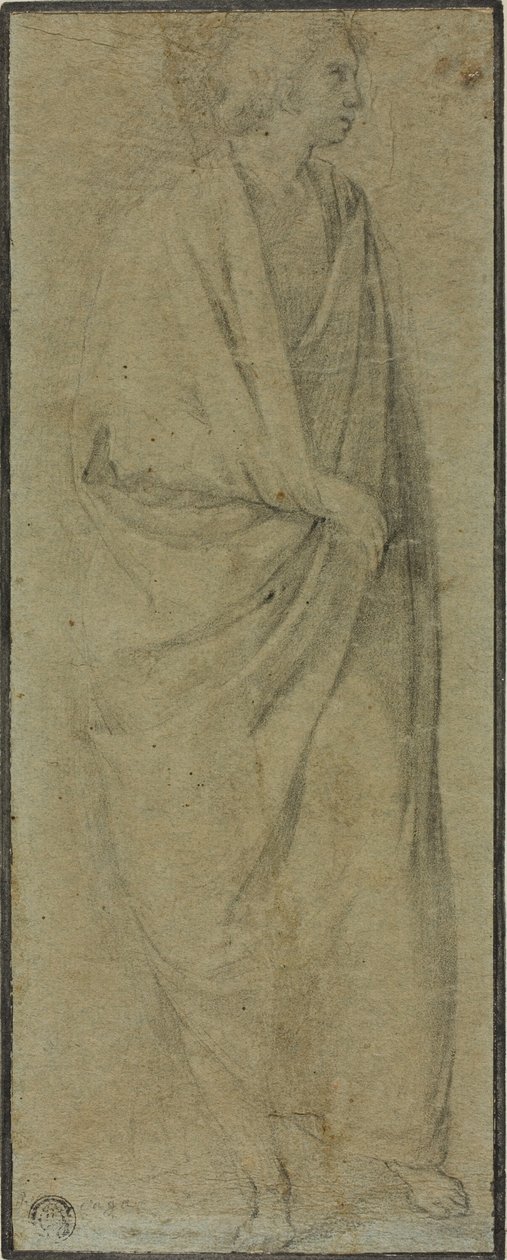 Álló drapériás férfi figura alkotó: Unknown Florentine