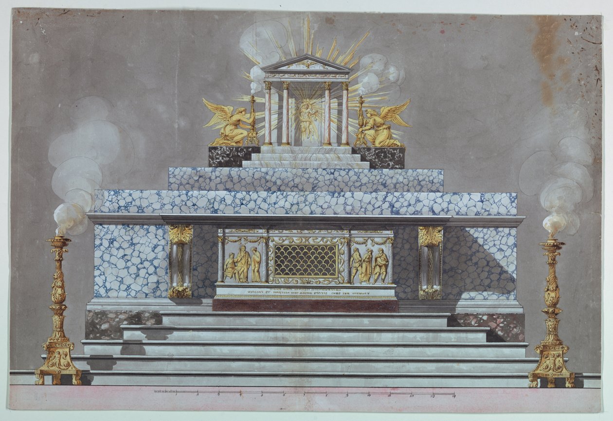 Szűz mártírnak szentelt oltár [St. Lucy?] alkotó: Unknown, Italian