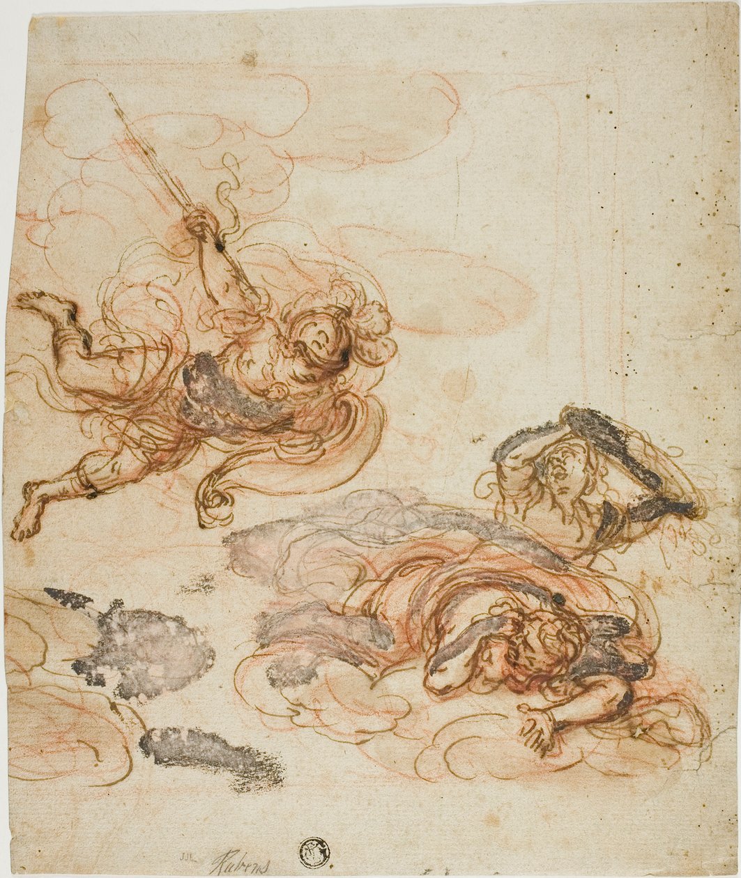 Mercury Chasing Two Harpies alkotó: Unknown Italian