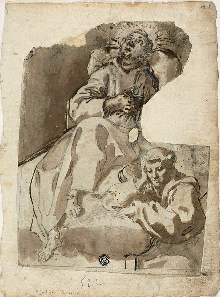 Egy szent halála alkotó: Unknown Sienese