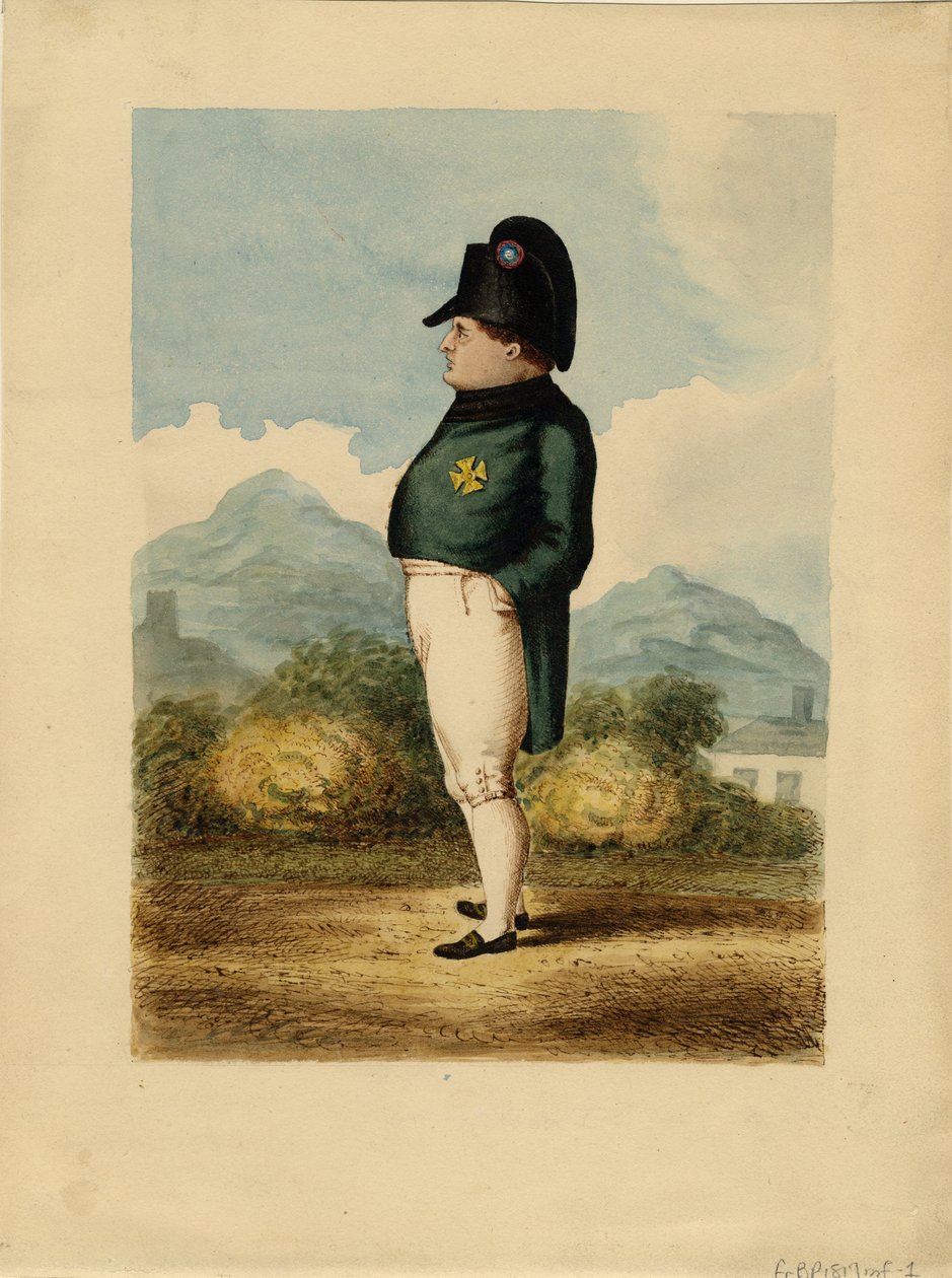 Bonaparte Napóleon Szent Ilona szigetén, 1817 alkotó: Unknown artillery officer