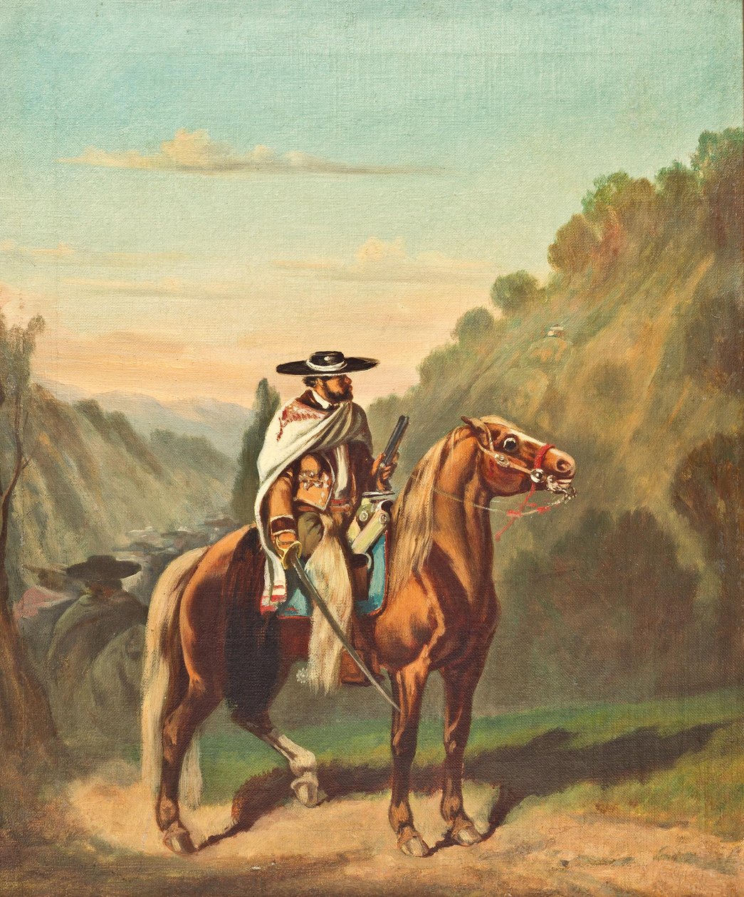 Chinaco szablyával és pisztollyal alkotó: Unknown artistUnknown artist