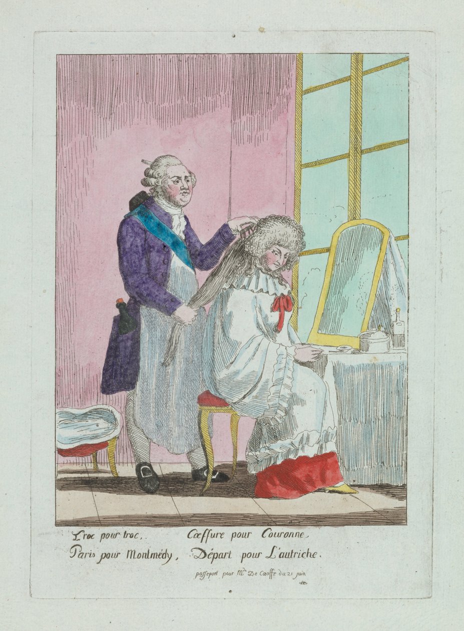 Madame de Korff frizurája (CBL WEp 0715) alkotó: Unknown artistUnknown artist