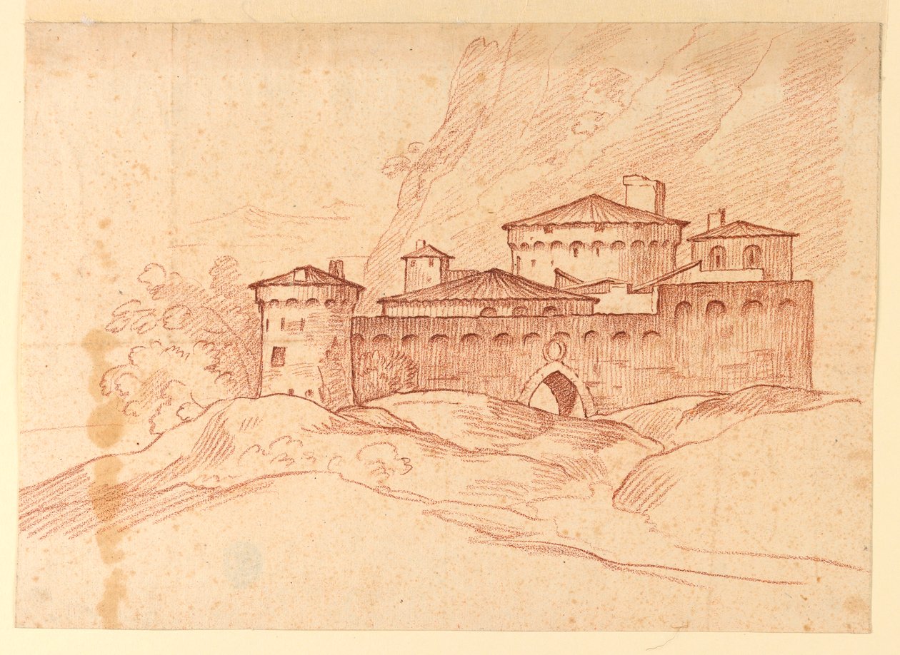 Rajz, Hegyi kastély, 1810-1830 alkotó: Unknown artistUnknown artist