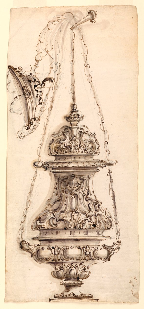 Rajz, füstölő, 1730-60 alkotó: Unknown artistUnknown artist