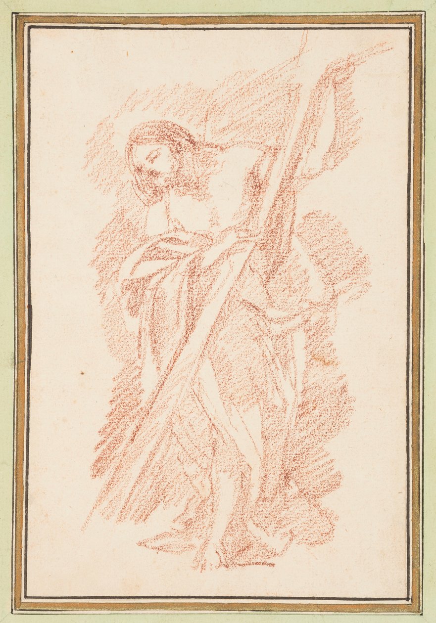 Rajz, Krisztus állva, 1759-70 körül alkotó: Unknown artistUnknown artist