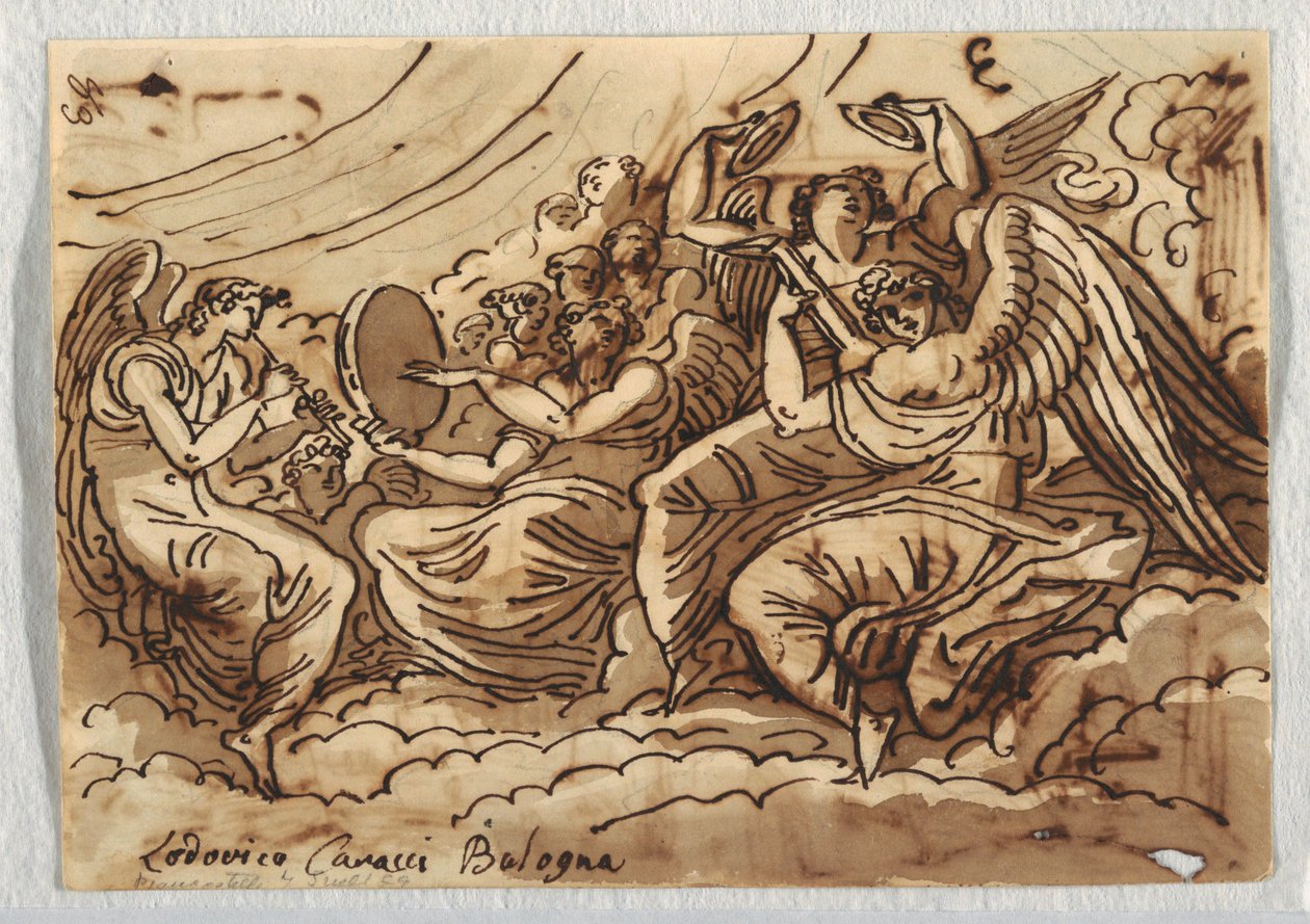 Rajz, Angyalok koncertje, 1813-18 alkotó: Unknown artistUnknown artist