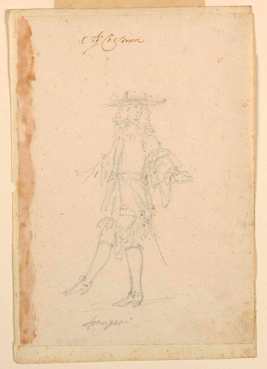 Rajz, jelmeztervezés: 1790 körül. alkotó: Unknown artistUnknown artist