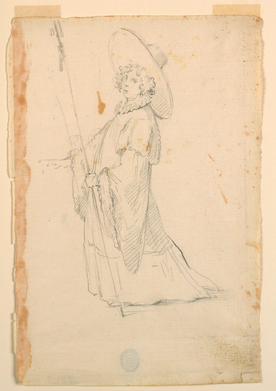 Rajz, jelmeztervezés: 1720 körül. alkotó: Unknown artistUnknown artist