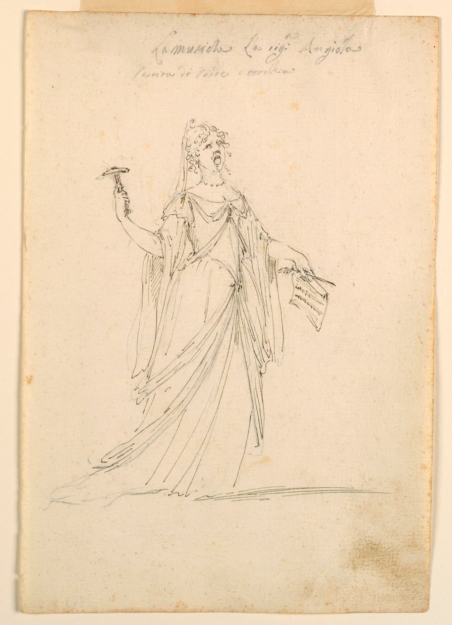 Rajz, jelmeztervezés: 1720 körül. alkotó: Unknown artistUnknown artist
