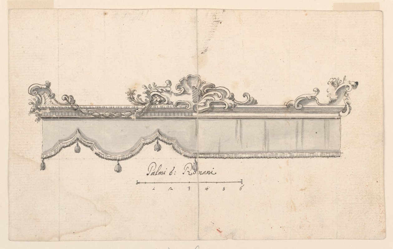 Rajz, Védőtető felhúzása (V: figuravázlatok), 1750-75 körül. alkotó: Unknown artistUnknown artist