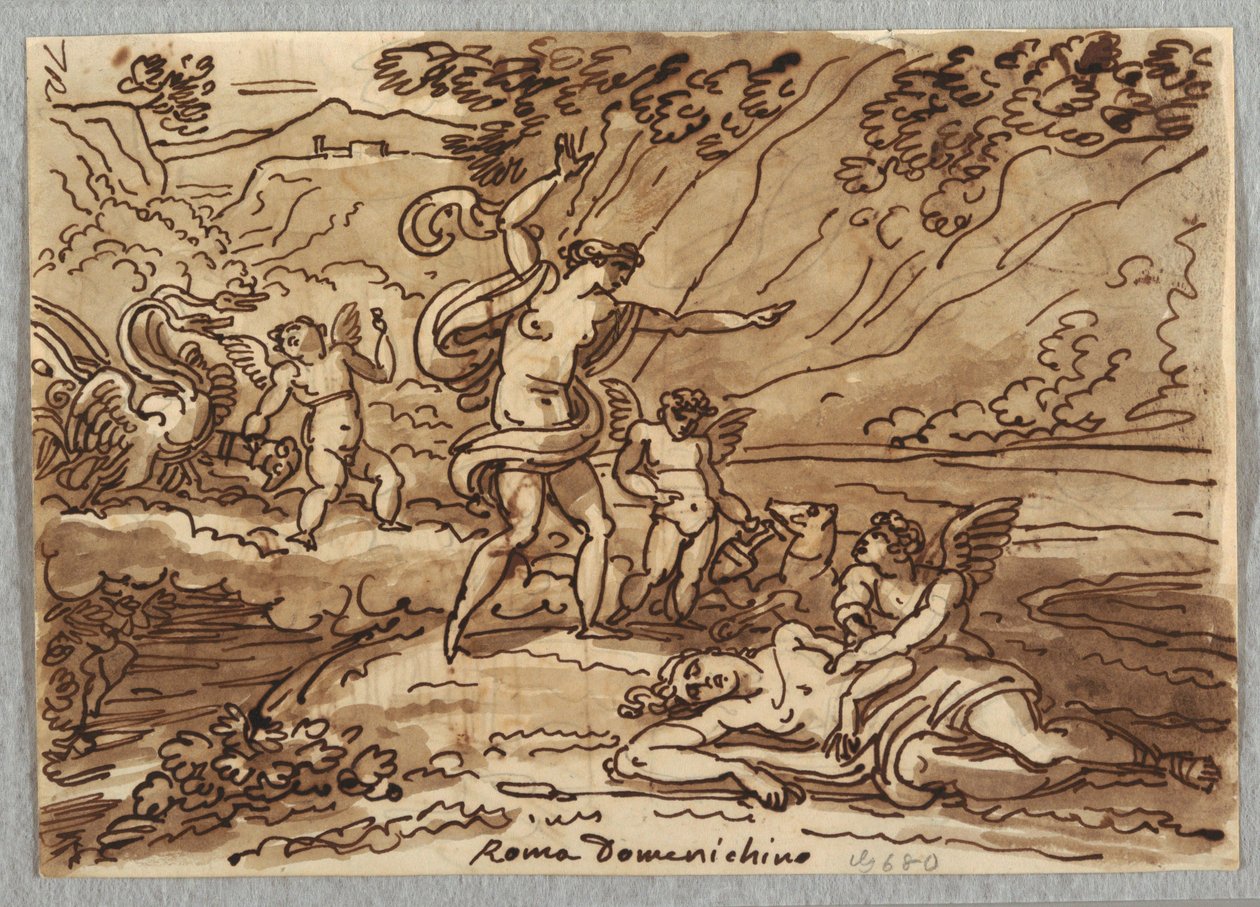 Rajz, Adonisz halála, 1813-18 alkotó: Unknown artistUnknown artist