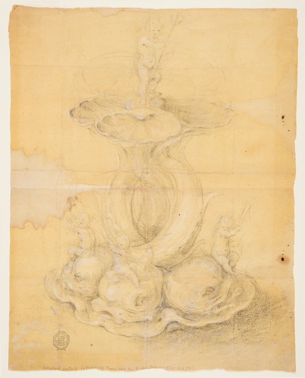 Rajz, terv egy asztaldíszhez, 1630-60 alkotó: Unknown artistUnknown artist