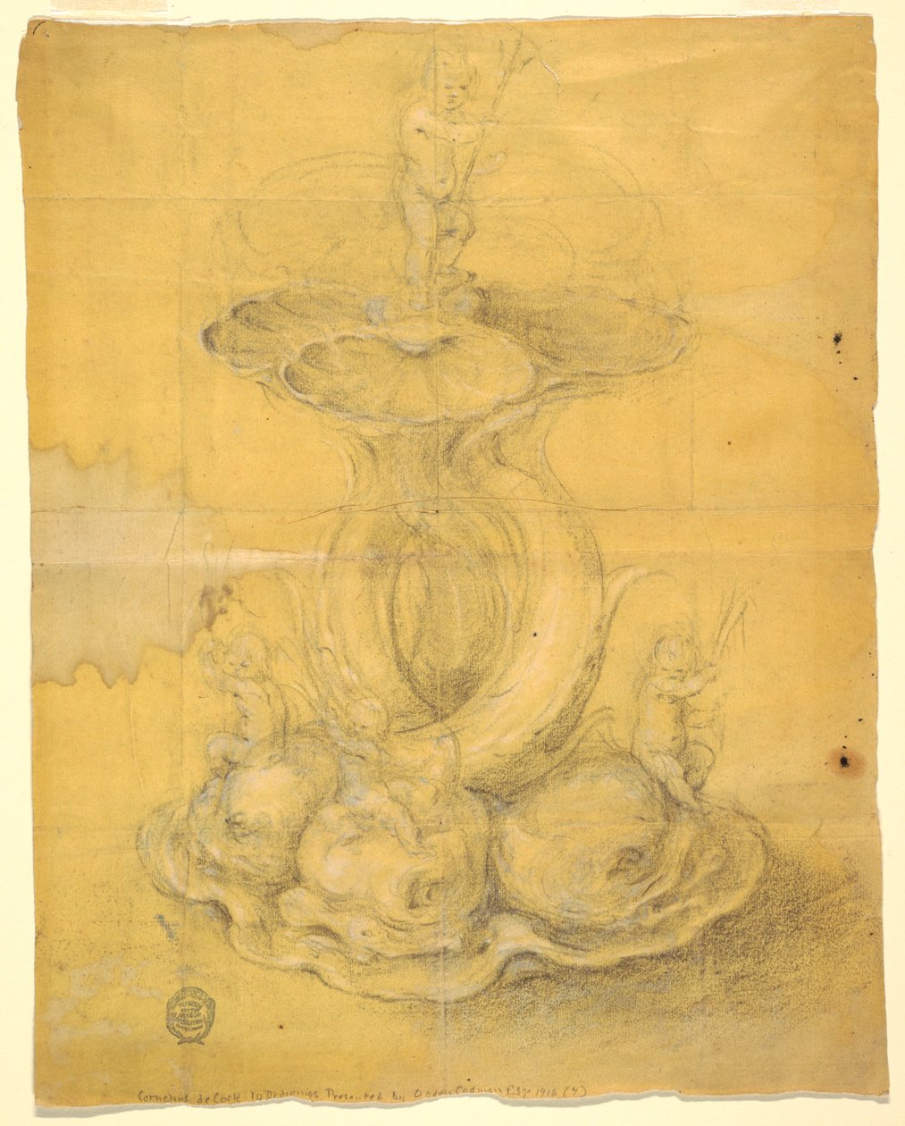 Rajz, terv egy asztaldíszhez, 1630-60 alkotó: Unknown artistUnknown artist