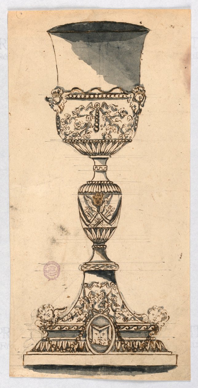 Rajz, kehelyterv, 17-19. század alkotó: Unknown artistUnknown artist