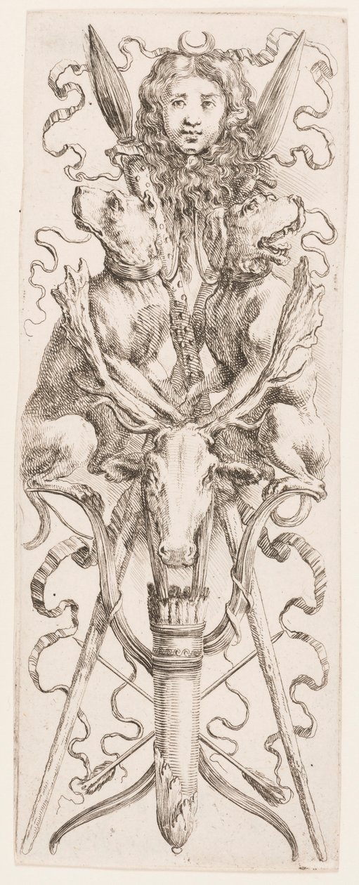 Nyomat, Ornamentika vagy groteszk (groteszk dísz), 1653 körül. alkotó: Unknown artistUnknown artist