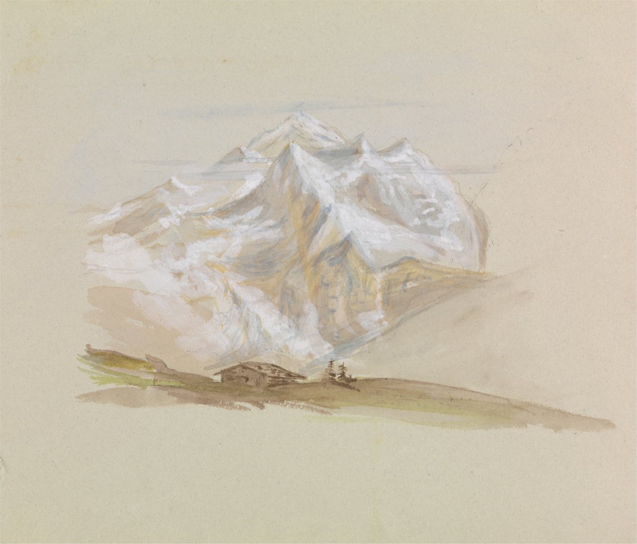 Faház a hegyekben alkotó: Unknown artist