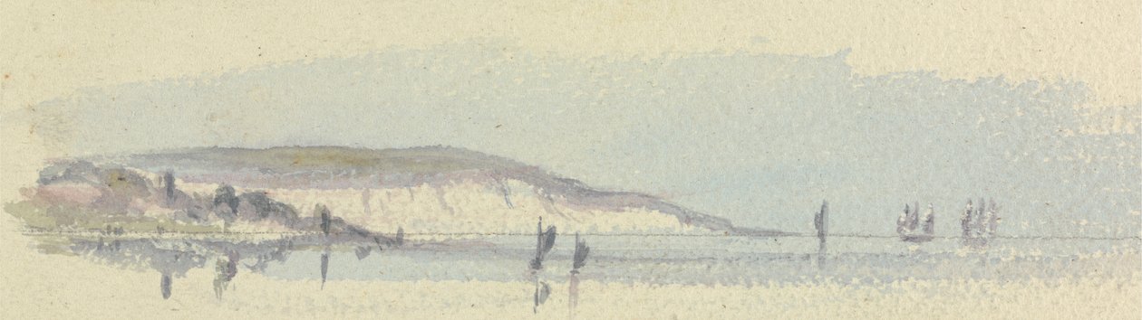 A partvonal hajókkal a tengeren alkotó: Unknown artist