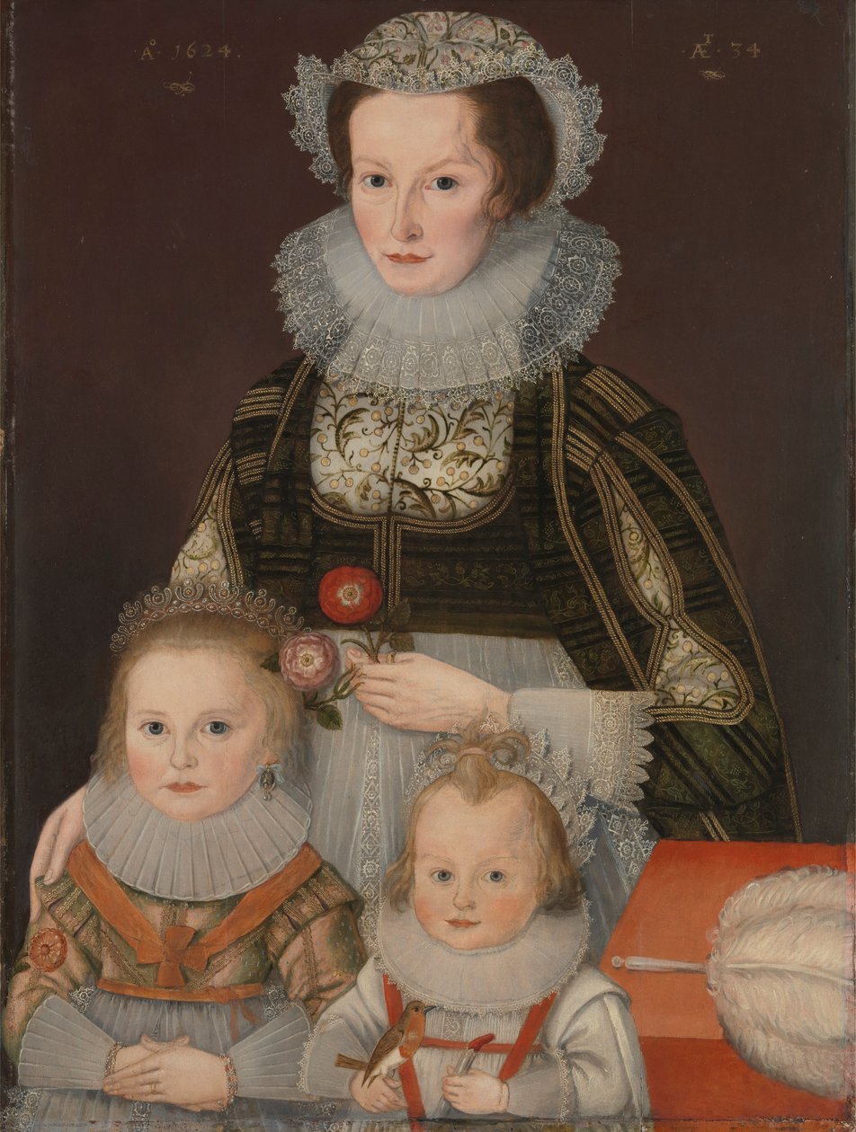 Egy hölgy és két gyermeke alkotó: Unknown artist