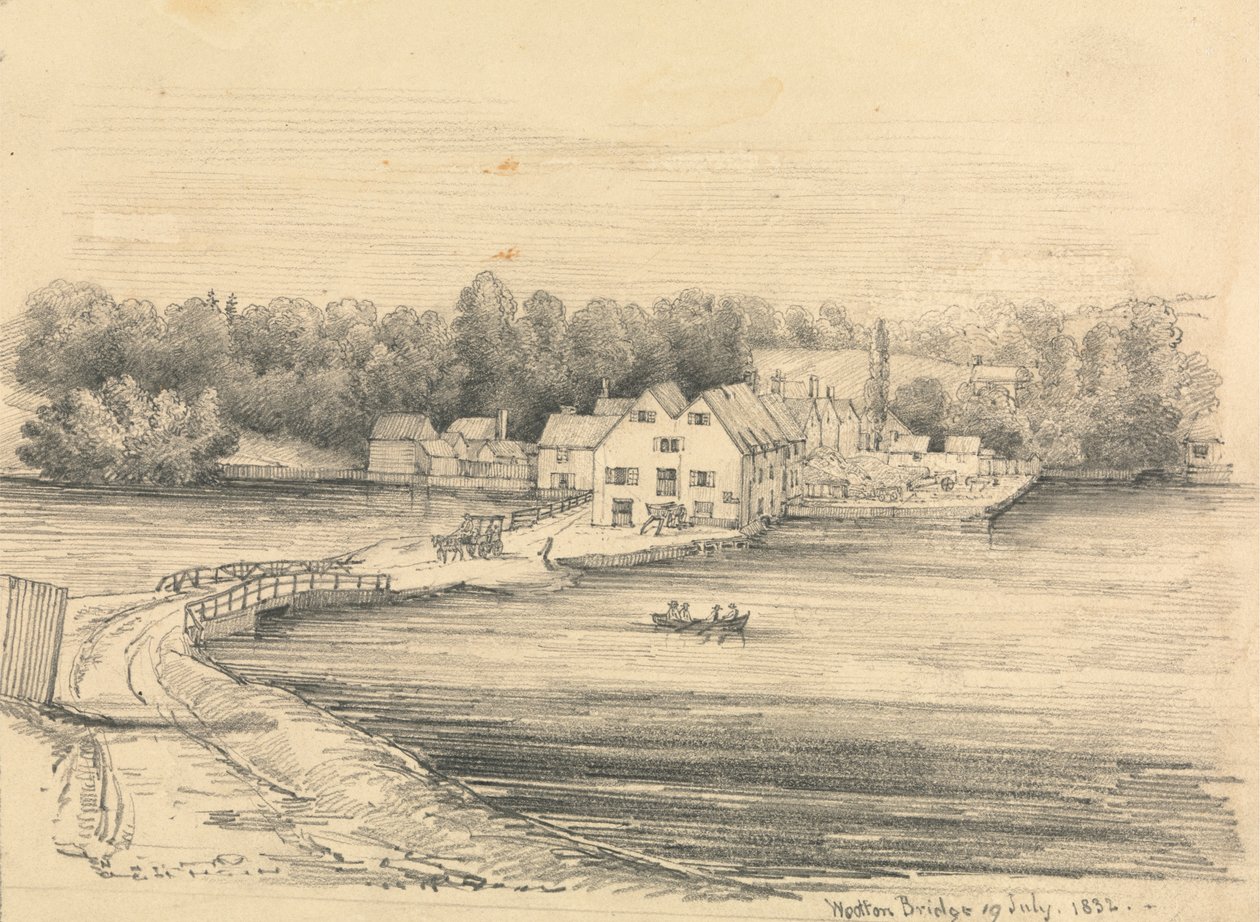Egy nagy farm a tavon alkotó: Unknown artist