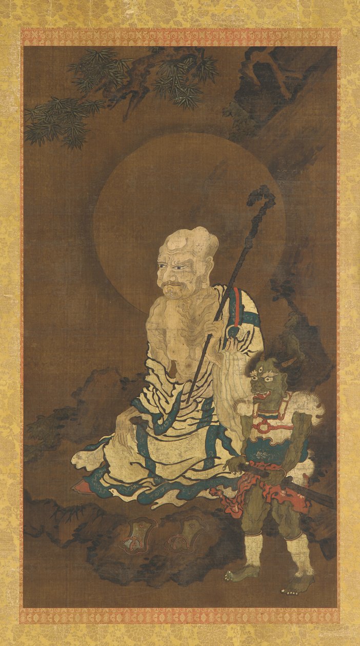 Egy luohan és egy démon alkotó: Unknown artist