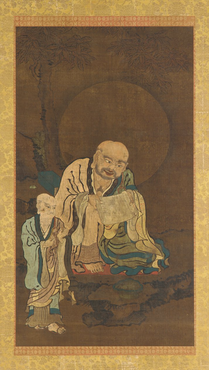Egy Luohan és egy kísérő alkotó: Unknown artist