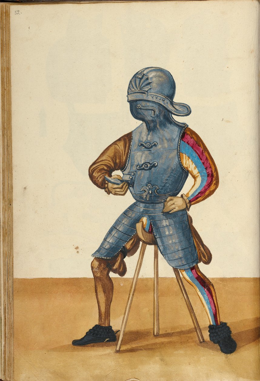 Egy férfi páncélban alkotó: Unknown artist